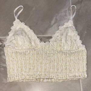 Princess Polly White Floral Lace Camisole